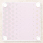 Dessous-de-verre En Verre Pink Geometric design Coaster (Dos)