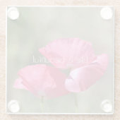 Dessous-de-verre En Verre Pink Poppies   (Dos)