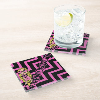 Dessous-de-verre En Verre pinkblackanista