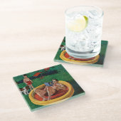 Dessous-de-verre En Verre Piscine d'attente (Incliné)