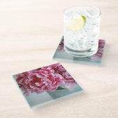 Dessous-de-verre En Verre Pivoines sur le Tableau (Incliné)