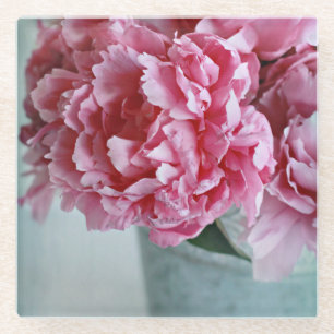 Dessous-de-verre En Verre Pivoines sur le Tableau