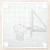 Dessous-de-verre En Verre pixel art basket-ball (Dos)