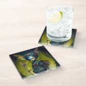 Dessous-de-verre En Verre Pixie Imaginaire Grumpy Fairy (Incliné)