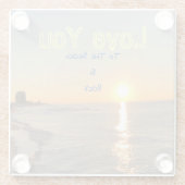 Dessous-de-verre En Verre Plage (Dos)