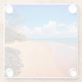 Dessous-de-verre En Verre Plage (Dos)