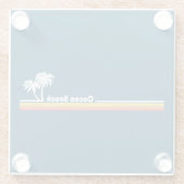 Dessous-de-verre En Verre Plage de Cocoa Floride (Dos)