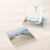 Dessous-de-verre En Verre Plage tranquille (Incliné)