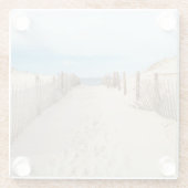 Dessous-de-verre En Verre Plage tranquille (Dos)