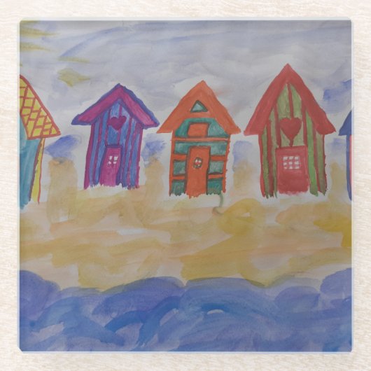 Dessous-de-verre En Verre Plages (Devant)