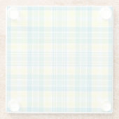 Dessous-de-verre En Verre Plaid en pastel (Dos)
