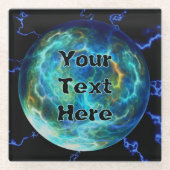 Dessous-de-verre En Verre Plasma électrique (Devant)