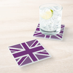 Dessous-de-verre En Verre Platinum Jubilee British Union Jack Drapeau de ver
