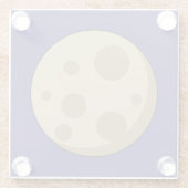 Dessous-de-verre En Verre Pleine lune (Dos)