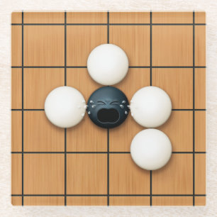 Dessous-de-verre En Verre Pleurer Goishi dans Atari Funny Igo