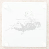 Dessous-de-verre En Verre Plongeur (Dos)