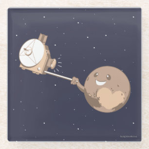 Dessous-de-verre En Verre Pluton Selfie