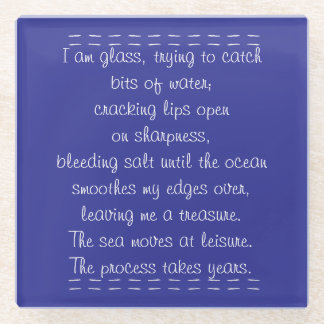 Dessous-de-verre En Verre Poésie de plage