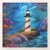 Dessous-de-verre En Verre Point phare (Devant)