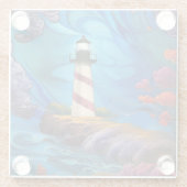 Dessous-de-verre En Verre Point phare (Dos)