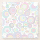 Dessous-de-verre En Verre Points de confettis (Dos)