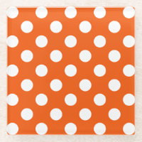 Pois blancs sur orange