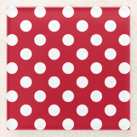 Pois blancs sur rouge