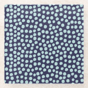 Dessous-de-verre En Verre Pois malin, motif à l'encre tendance.