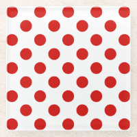 pois rouges et blancs