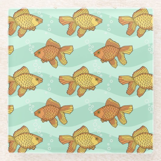 Dessous-de-verre En Verre Poisson-motif (Devant)