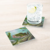 Dessous-de-verre En Verre Poissons bas (Incliné)