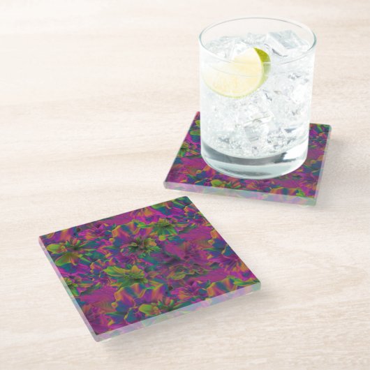 Dessous-de-verre En Verre polymère tropical : (Incliné)