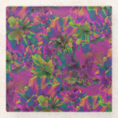 Dessous-de-verre En Verre polymère tropical : (Devant)