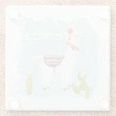 Dessous-de-verre En Verre Pom Pom Llama Rama - Llater Llosers (Dos)