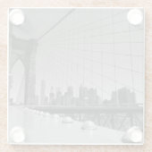 Dessous-de-verre En Verre Pont Brooklyn (Dos)