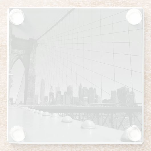 Dessous-de-verre En Verre Pont Brooklyn (Dos)