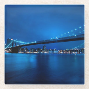 Dessous-de-verre En Verre Pont de Brooklyn, New York
