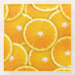 Dessous-de-verre En Verre Pop Art Orange Slices