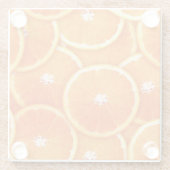 Dessous-de-verre En Verre Pop Art Tangerine Slices (Dos)