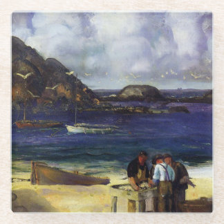 Dessous-de-verre En Verre Port à Monhegan - George Bellows - 1913