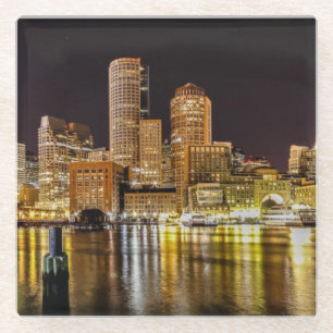 Dessous-de-verre En Verre Port de Boston