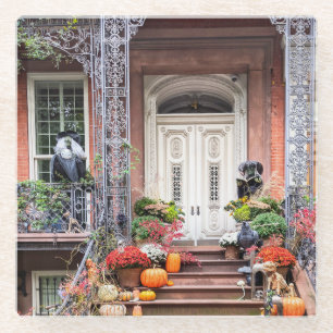 Dessous-de-verre En Verre Porte d'Halloween NYC