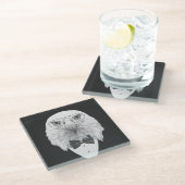 Dessous-de-verre En Verre Portrait chic d'Eagle (Incliné)
