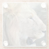 Dessous-de-verre En Verre Portrait de Lion (Dos)