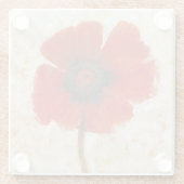 Dessous-de-verre En Verre Portrait Red Poppy (Dos)