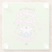 Dessous-de-verre En Verre Posavasos│Cuando te quieres y sonries (Dos)