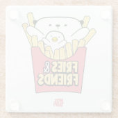 Dessous-de-verre En Verre Posavasos│Fries and friends (Dos)