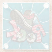 Dessous-de-verre En Verre Poster cool Abstrait Grunge Rock (Dos)