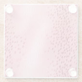 Dessous-de-verre En Verre Poster de animal léopard rose (Dos)