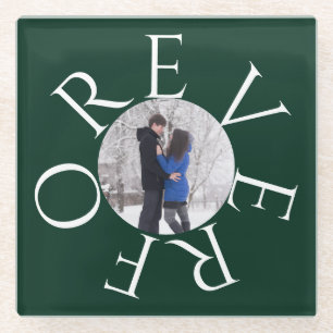 Dessous-de-verre En Verre Pour toujours : Couple Photo